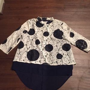 Silky Lace Blouse